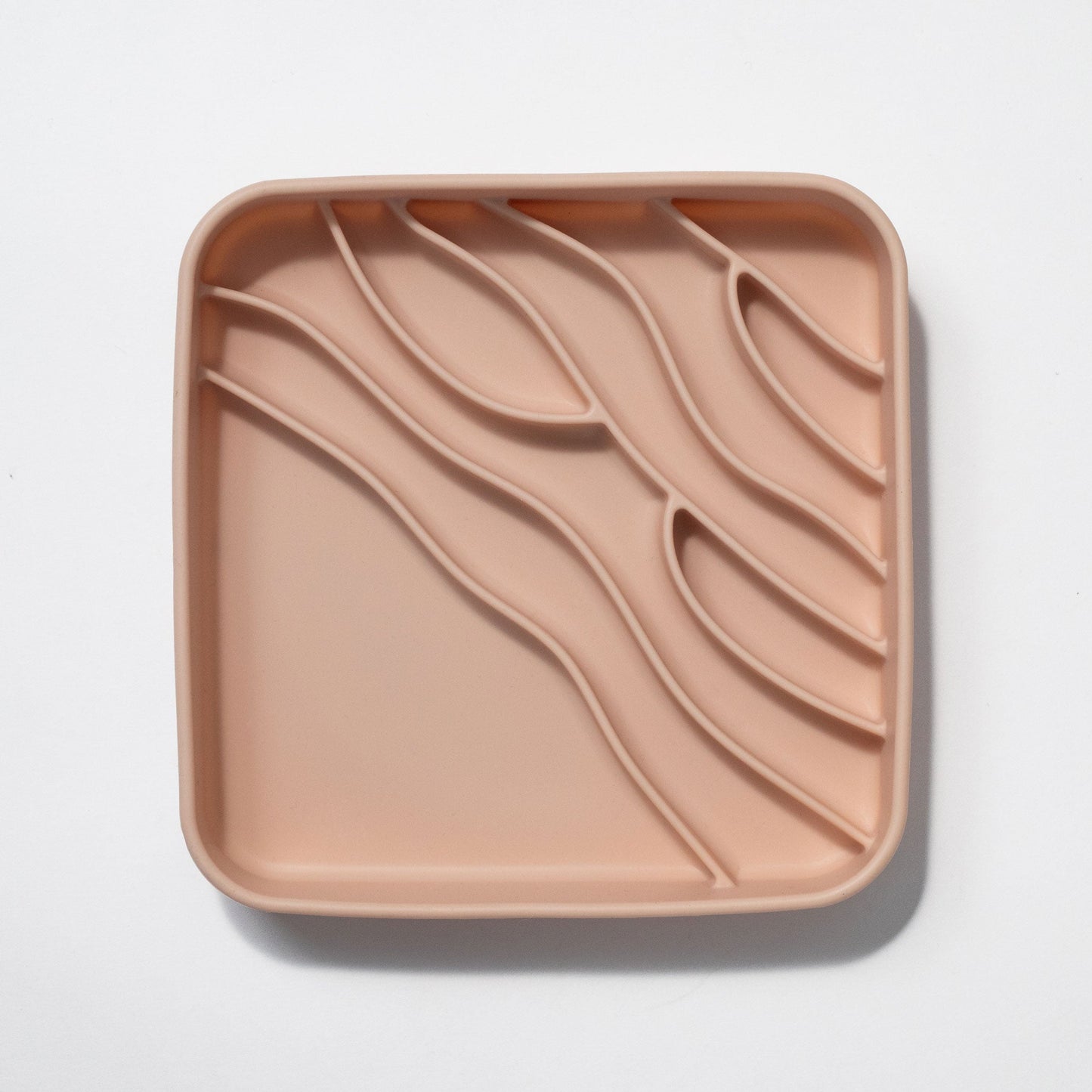 dogged - beach slow feeder bowl - rose water