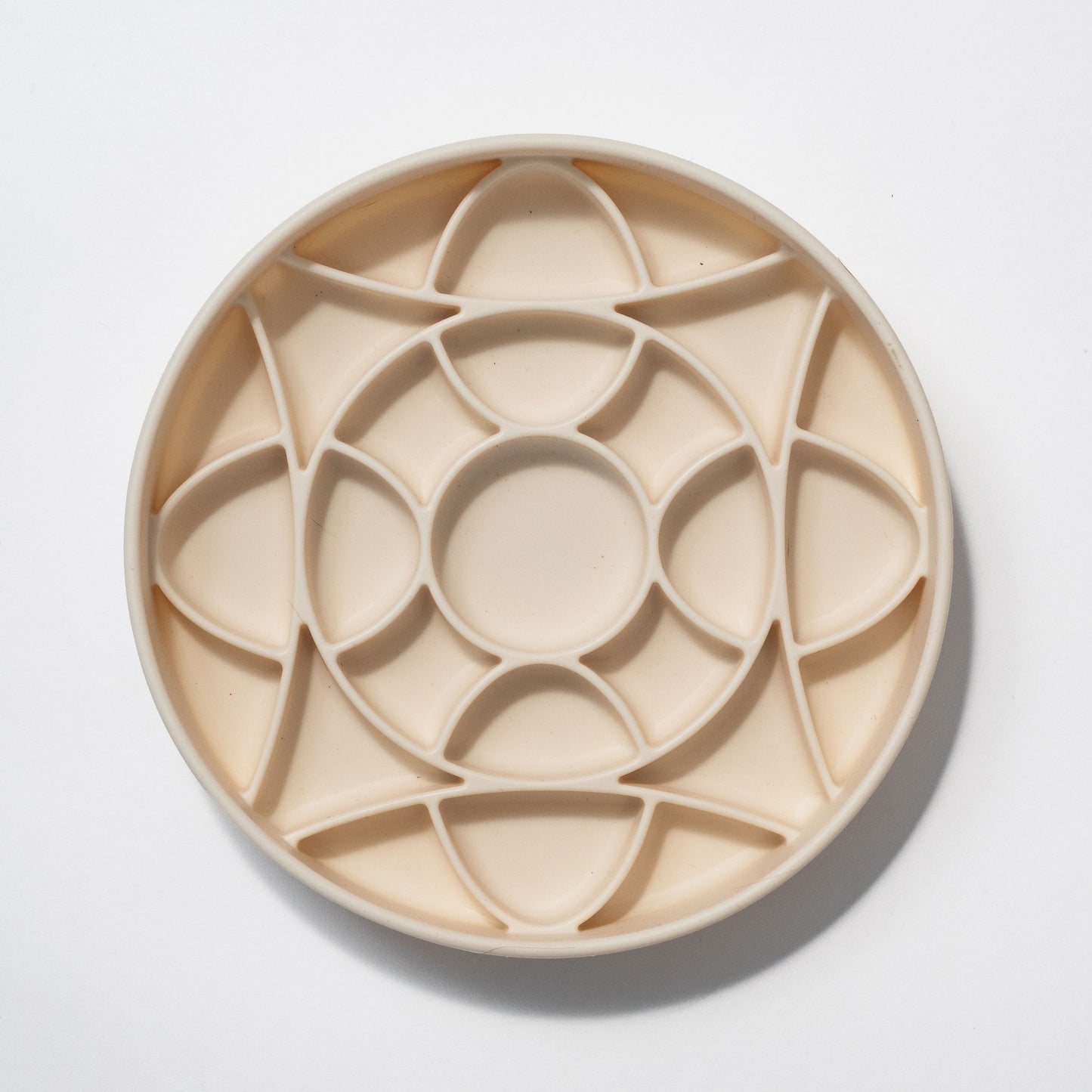 dogged - circulo slow feeder bowl - buttercream