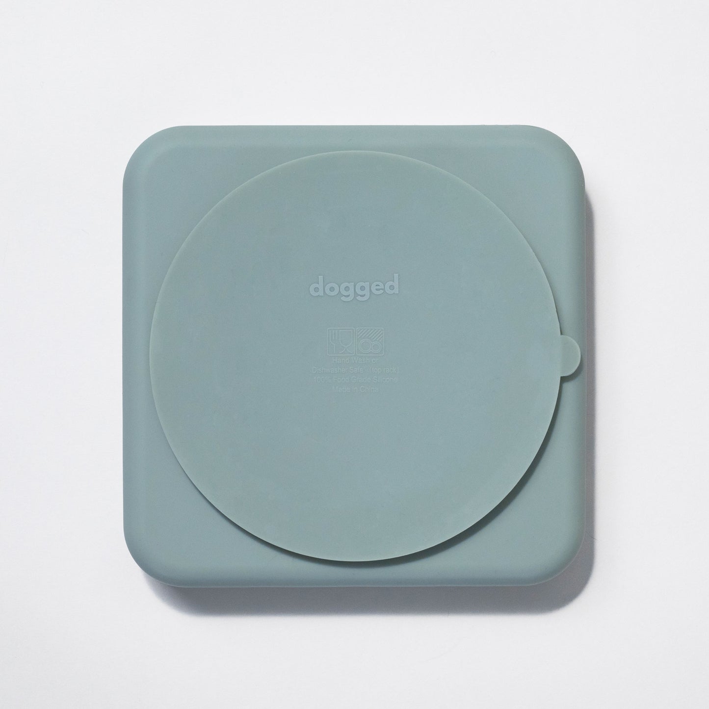 dogged - chevron slow feeder bowl - seafoam