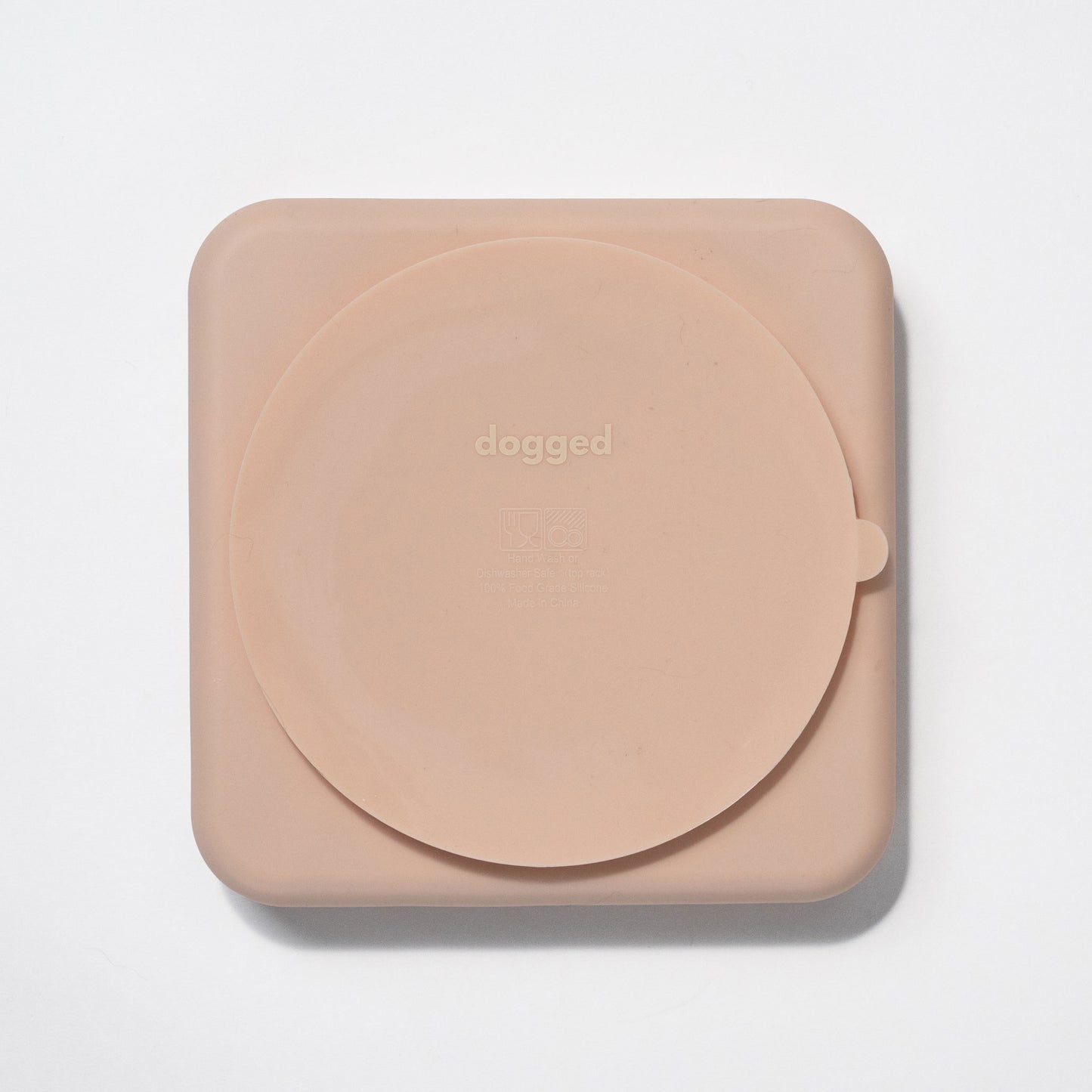 dogged - argyle slow feeder bowl - rose water