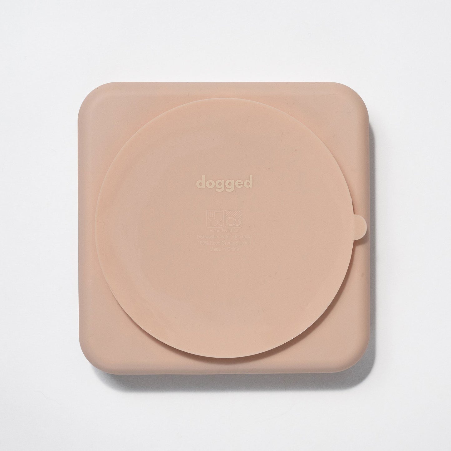 dogged - beach slow feeder bowl - rose water