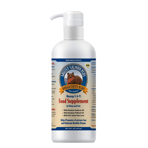 Grizzly - Omega Salmon Oil Plus - Skin, Coat, and Brain Supplement