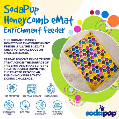 SodaPup - Honeycomb Enrichment Lick Mat