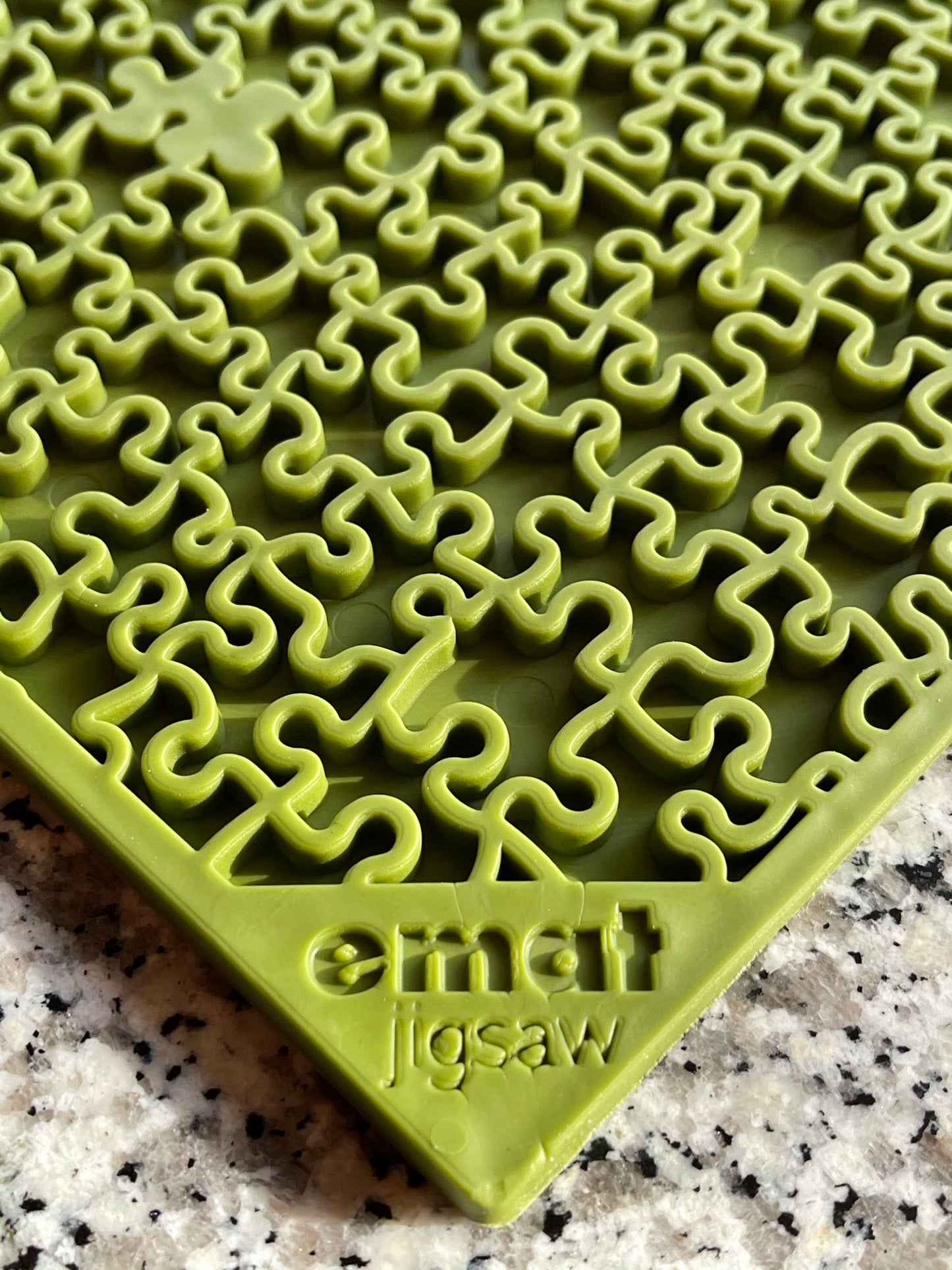 SodaPup - Jigsaw Puzzle Enrichment Lick Mat - Green