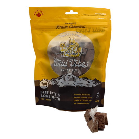 Wild Vibes Treat Co. - Beef Liver + Bone Broth Dog Treats