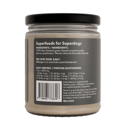 North Hound Life - New Zealand Green Lipped Mussel Powder: Superfood for dogs