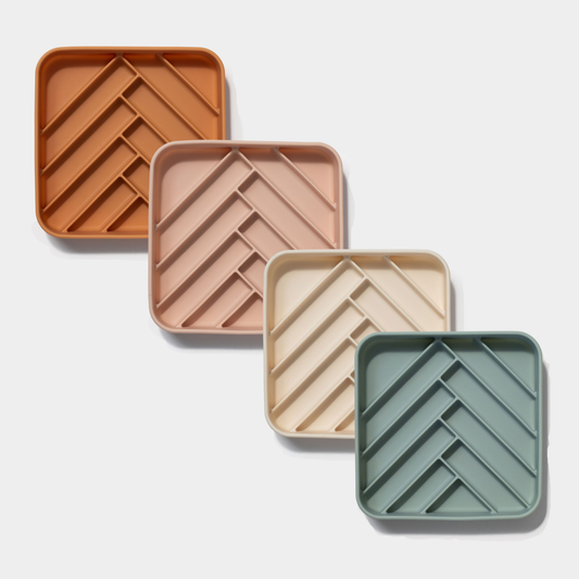4-pack chevron slow feeder bundle