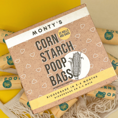 Monty's Bags - Cornstarch Compostable Poop Bags