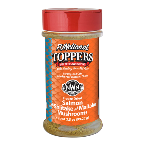 Northwest Naturals FUNctional Toppers - Freeze Dried Salmon with Shitake + Maitake Mushrooms