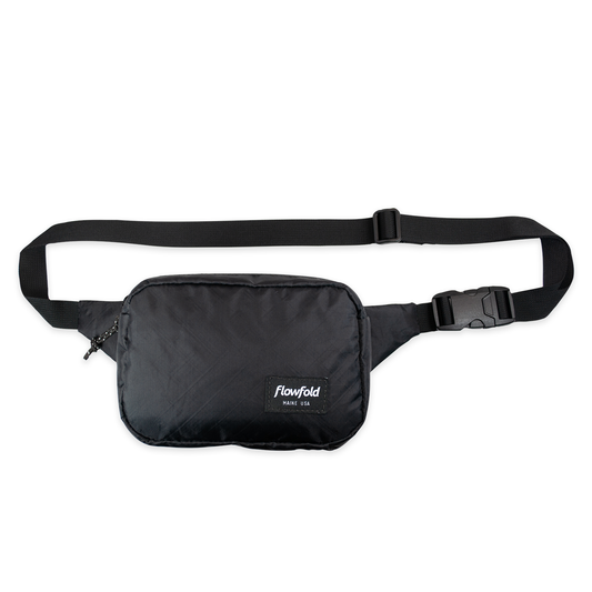Flowfold - Explorer Treat Bag + Fanny Pack - Recycled Black