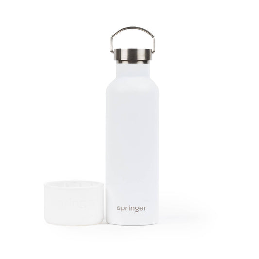 Springer - Dog & Me Stainless Insulated Travel Water Bottle - White