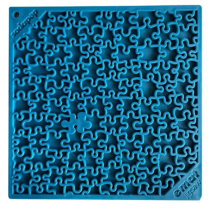 SodaPup - Jigsaw Puzzle Enrichment Lick Mat - Blue