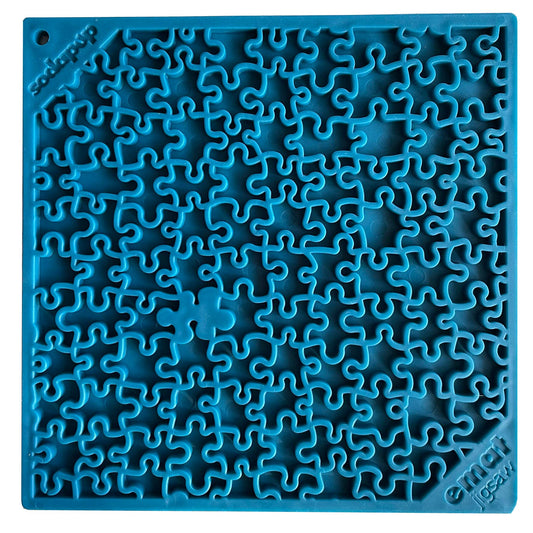 SodaPup - Jigsaw Puzzle Enrichment Lick Mat - Blue